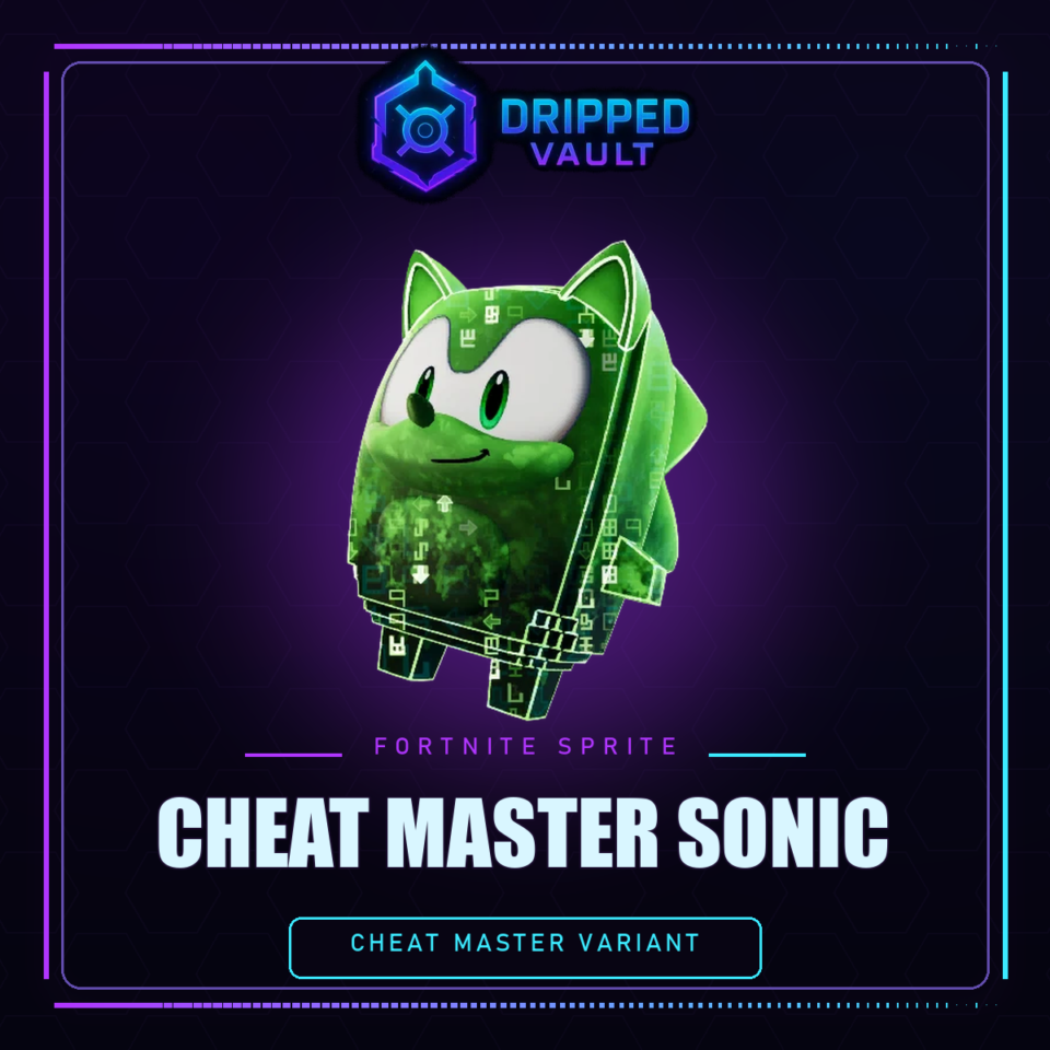 Cheat Master Sonic Fortnite Sprite Unlock