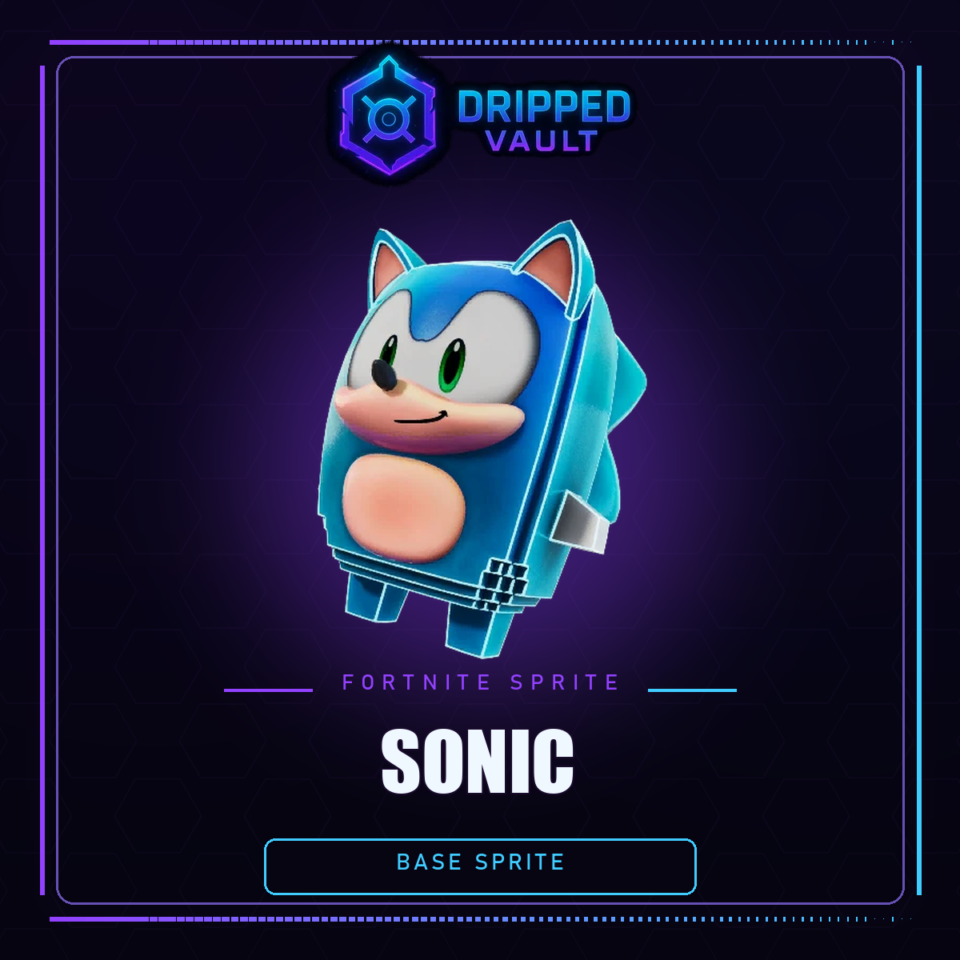 Sonic Fortnite Sprite Unlock