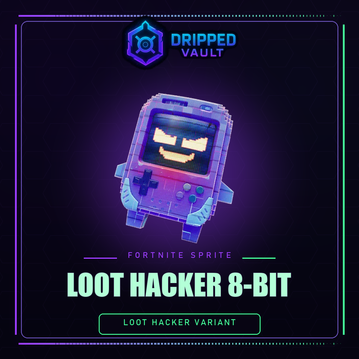 Loot Hacker 8-Bit Fortnite Sprite Unlock